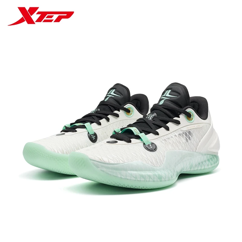 bela Zapatillas XTEP Para Hombre – Color Vela Blanca/neón Verde, Talla