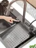 Black Nano Kitchen Sink Waterfall Sink with Pull Down Sprayhead Faucet Single Bowl Drop In Kitchen Sink 4