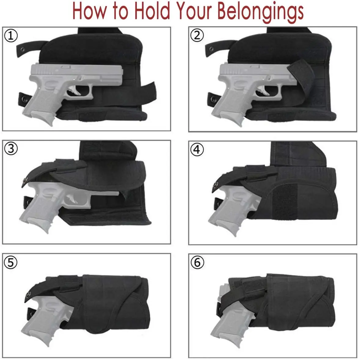 Adjustable Tactical Leg Gun Holster with Pouch