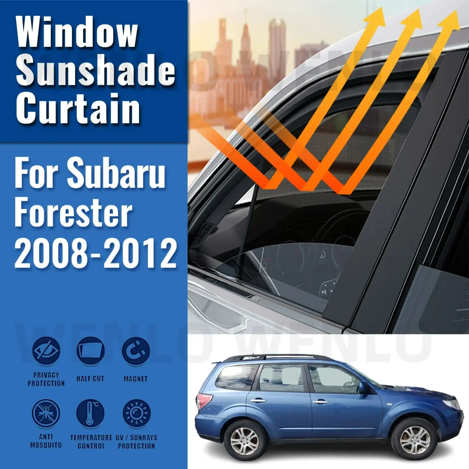 

Магнитный автомобильный солнцезащитный козырек для Subaru Forester SH 2008-2012