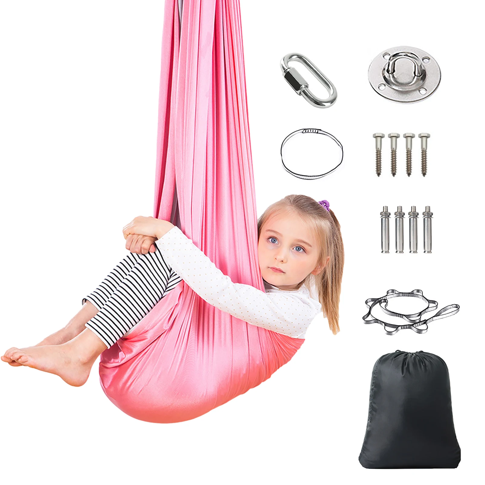 

Indoor Sensory Swing For Kids Hammock Swing Special Needs Joy Cuddle Ceiling Snuggle Swings Outdoor Room Adjustable Fabric