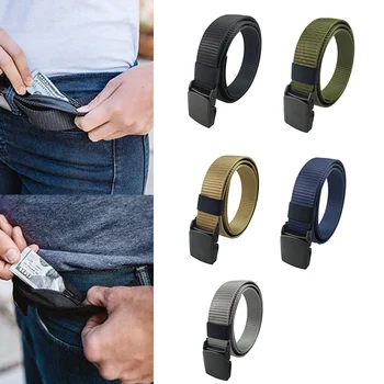 Viaggio contanti antifurto cintura marsupio donna portatile nascosto cinghia di denaro cintura portafoglio marsupio uomo segreto cintura nascosta 125cm