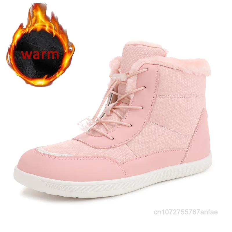 Women's Snow Boots Hiking Shoes Barefoot Snow Boots Warm Outdoor Hiking Shoes Winter Fur Ankle Women's Boot Barefoot Ankle Boots