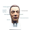 Male Realistic Injection Mannequin Face Training Model Training Head for Facial Injections Light Skin with Masculine Features 3