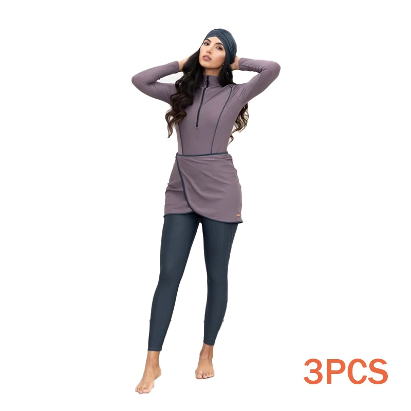 Muslim Modest Swimwear Hijab Swimsuit Women Swimming Suit Cover Ups Burkini Hijabs For Woman Islamic Long Sleeve Bathing Swim