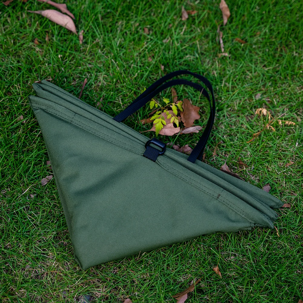 Camping Recycle Bin with Handle Portable Lawn & Leaf Waste Bag Large Capacity Foldable Trash Can for Fishing Backpacker