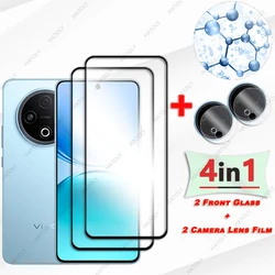 Premium Tempered Glass Screen Protector with Black Edge & Camera Lens Shield for 1 Glass and 1 Lens