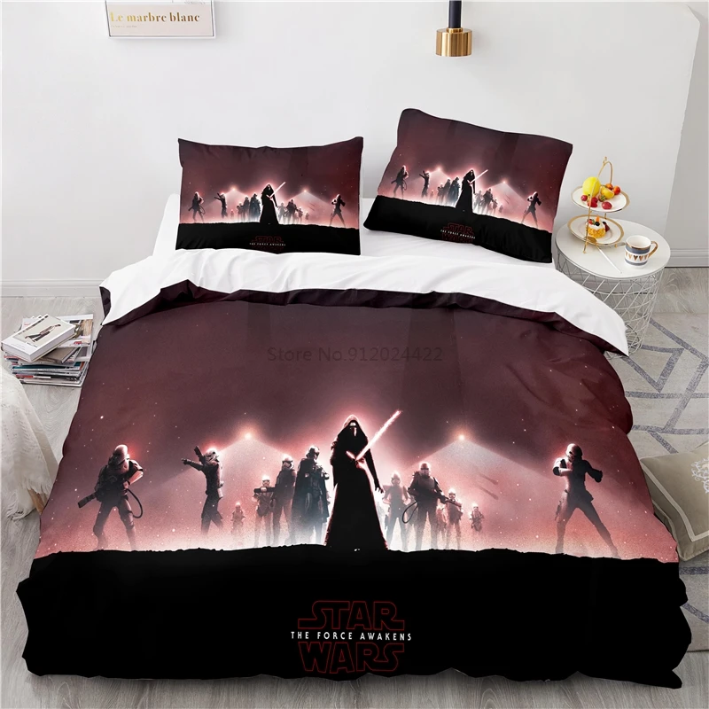 New Star Wars 3d Bedding Set Print Duvet Cover Set with Pillowcase Home Textile Elegant Bedroom Decor Bed Linen Set Dropshipping 