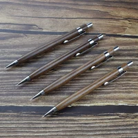 Wooden Mechanical Pencil 0.5mm Automatic Pen For Office School Nature Walnut Wood Drawing Writing Traditional Chinese Stationery 2