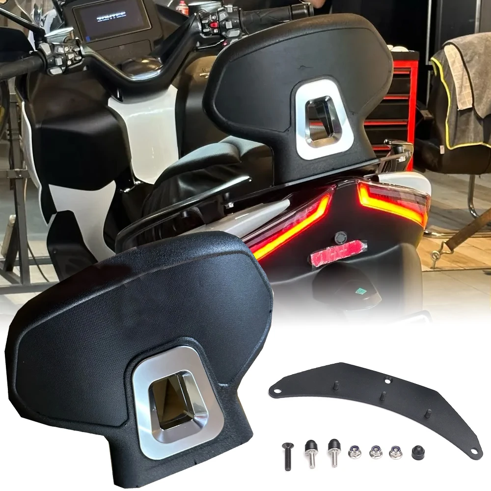 

for Zontes 350E Backrest Rear Passenger Seat Cushion Back Rest Pad 350D 350M 350 E Motorcycle Accessories Sissy Bar Luggage Rack
