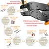 Dupont terminal crimping pliers, interchangeable crimping tools, insulated terminal SN-58B ratchet PH2.0XH2.5JST2.5VH3.96 3