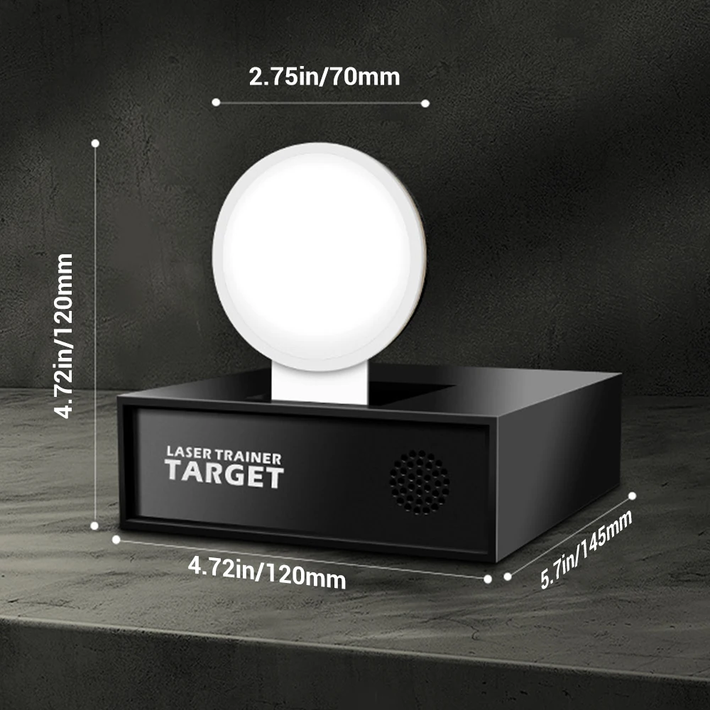 Laser Target Dry Fire Laser Training System for Training Cartridge Shooting Trainer Shoot Target Reactive Sound and Light