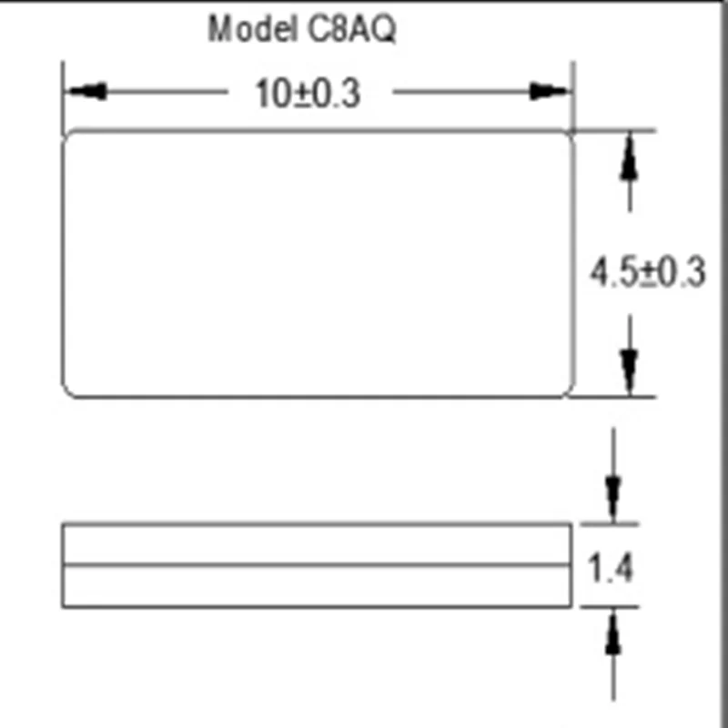 (10pcs)FC8AQCCMC3.6864 폭스 10*4.5 SMD 수정 진동자 수동 발진기 3.6864MHZ FQ1045A-3.6864