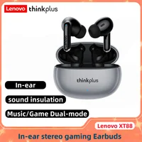 Lenovo Thinkplus XT88 in Ear Bluetooth Earphones with Dual Microphones, Stereo Noise Reduction, Bass HIFI Touch Earbuds