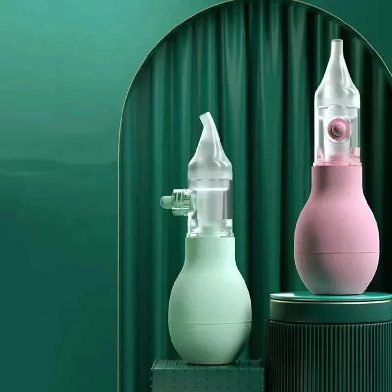 Description Picture 2 of itemNew Born Silicone Baby Safety Nose Cleaner Vacuum Suction Children Nasal Aspirator New Baby Care Diagnostic-tool Vacuum Sucker