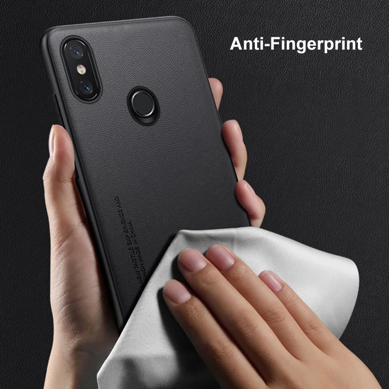 Luxury PU Leather Matte Silicone Shockproof Phone Case - Full Protection Back Cover