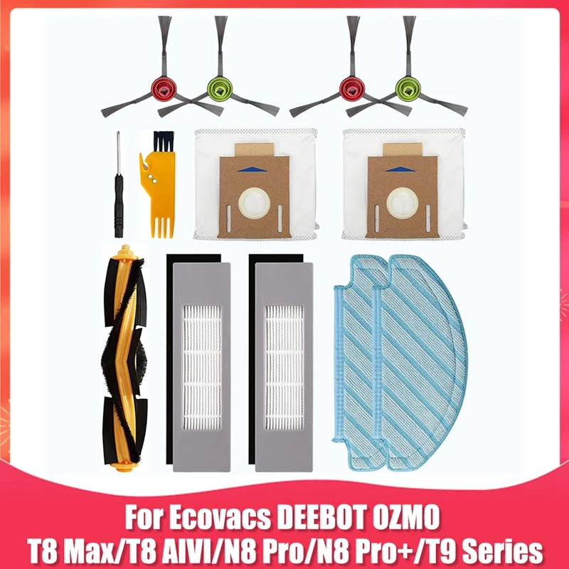 

Набор аксессуаров для робота-пылесоса Ecovacs DEEBOT OZMO T8 AIVI T8 Max T8 T9 Series N8 Pro/N8 Pro