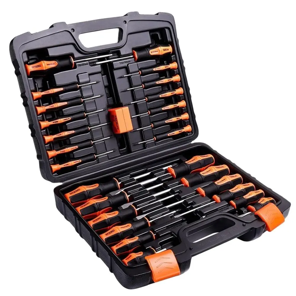 Tacklife Tlhss1B Set Di Cacciaviti Magnetici 27 Pcs Toolbox 24H Spedizione Nuovo
