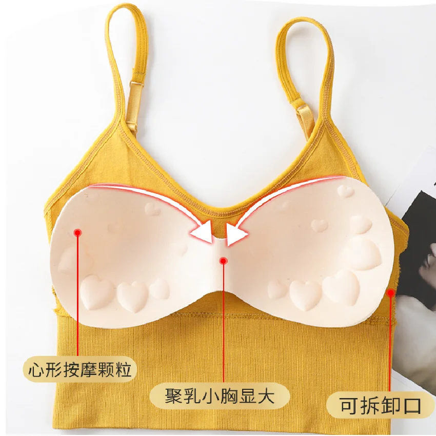 women's bra Sexy camisole underwear summer new ladies wrapped chest tube top without steel ring gathered sexy beauty back bra ladies camisol corset t shirt