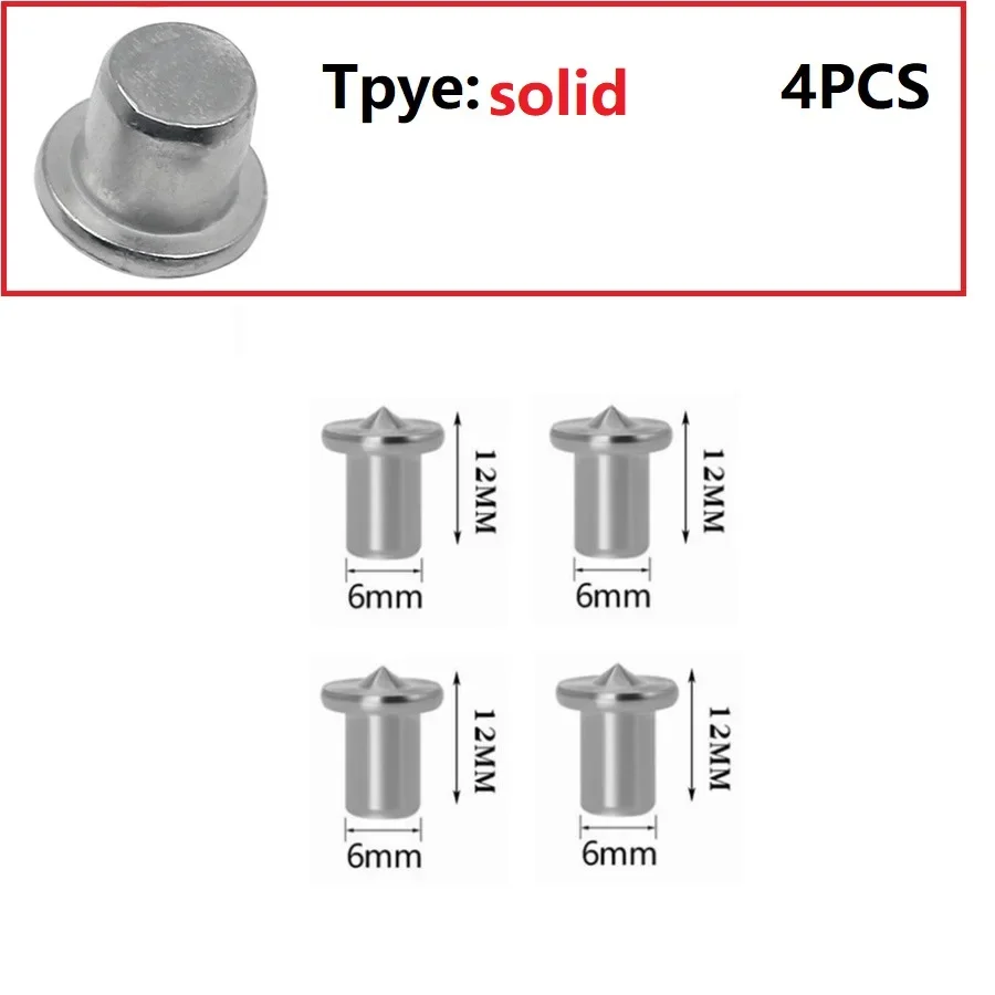 4Pcs Dowel Tenon Center Point Set 6-12mm Locator Roundwood Punch Pin Dowelling Hole Wood Timber Marker Furniture Centering Point cylindrical locating dowel pin wooden dowel pins