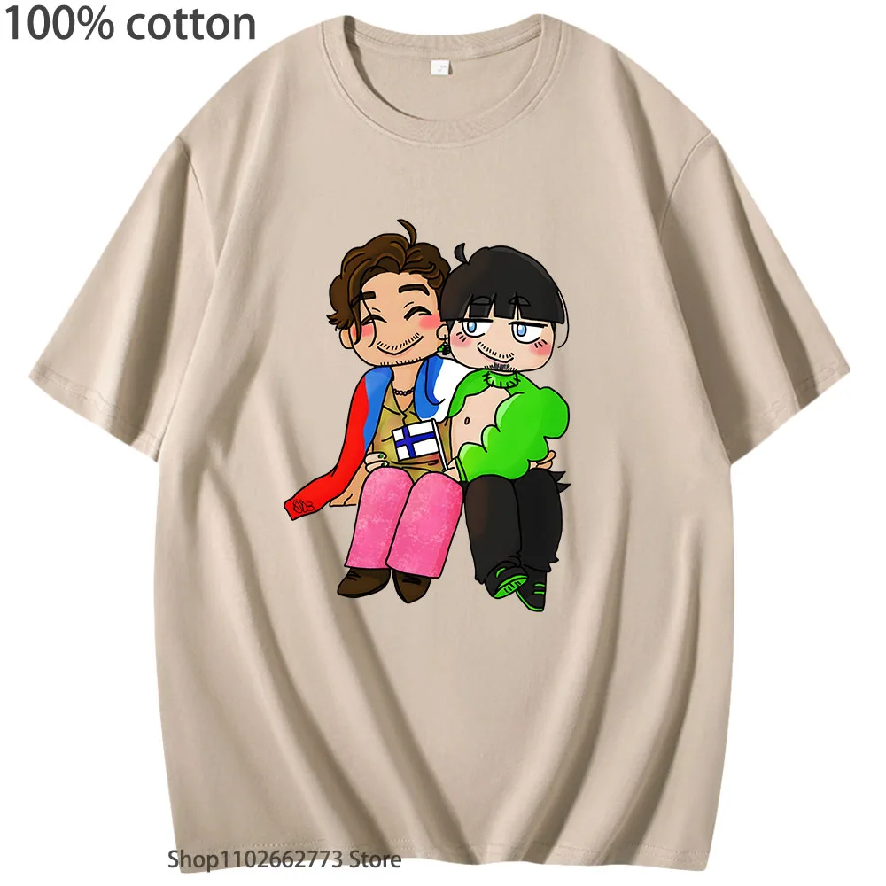 Kaarija & Bojan Bromance Графические Рубашки для женщин модные футболки с коротким рукавом 100% хлопок футболки Винтаж/Ретро Мужская одежда