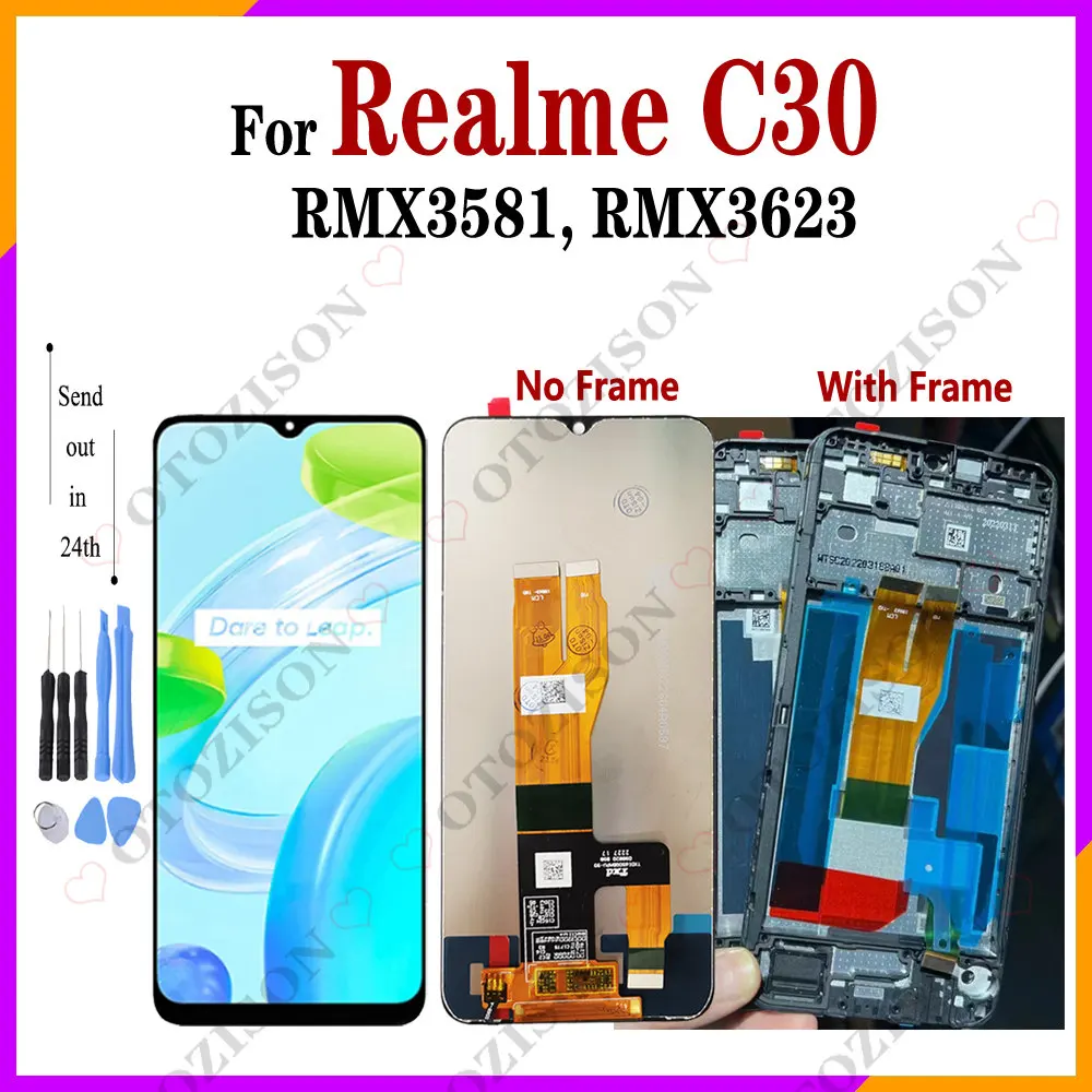 6.5" Rmx3581 Rmx3623 Lcd With Frame For Oppo Realme C30 Display Screen ...
