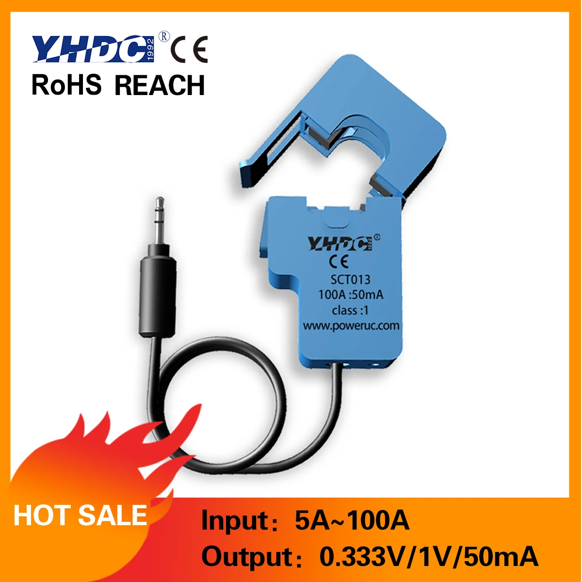 Non-invasive AC Current Sensor Split Core Current Transformer SCT-013