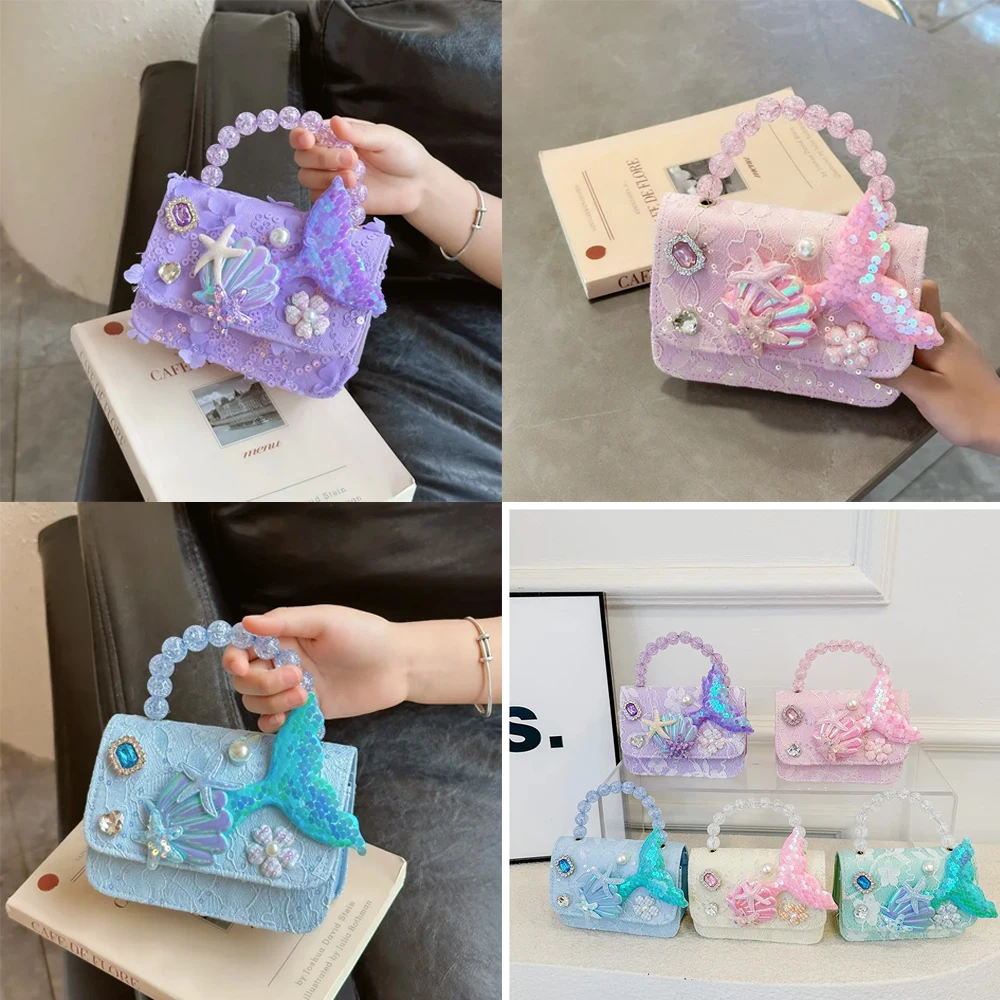 Sequin Starfish Princess Crossbody Bag