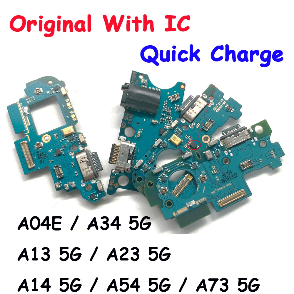 

Original Bottom Dock USB Date Quick Charger Board Charging Flex Cable For Samsung A04E A13 A14 A23 A33 A34 A54 A73 5G A136 A146