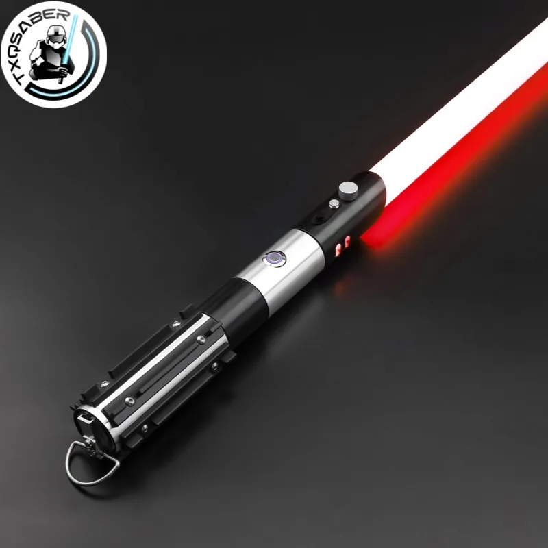 TXQSABER  Darth Vader Lightsaber Neopixel Smooth Swing Heavy Dueling Laser Sword Metal Handle PC Blade Cosplay Toys Gifts