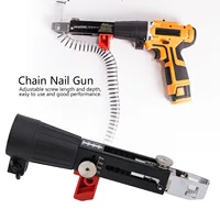 Automatic Chain Nail Gun Electric Drill Adapter Screw Gun Tightening Equipment Woodworking Tool 2