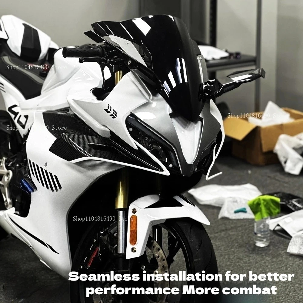 CFMOTO 450SR-SRS 450SS 2022-2025 개조용 백미러, 방향지시등, 스포일러, 안정화 윙 사이드 미러, 회전 가능