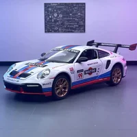 1:24 Porsche 911 GT3 RSR Sports Car Alloy Pull Back Model Car Simulation Children's Diecast Toy Car Boy Toys A416 2