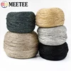 Meetee 100g/roll Gold Silver Yarn Bright Wire Crochet Metallized Thread DIY Hand-woven Knitting Cord Decor Crafts Accessories 6