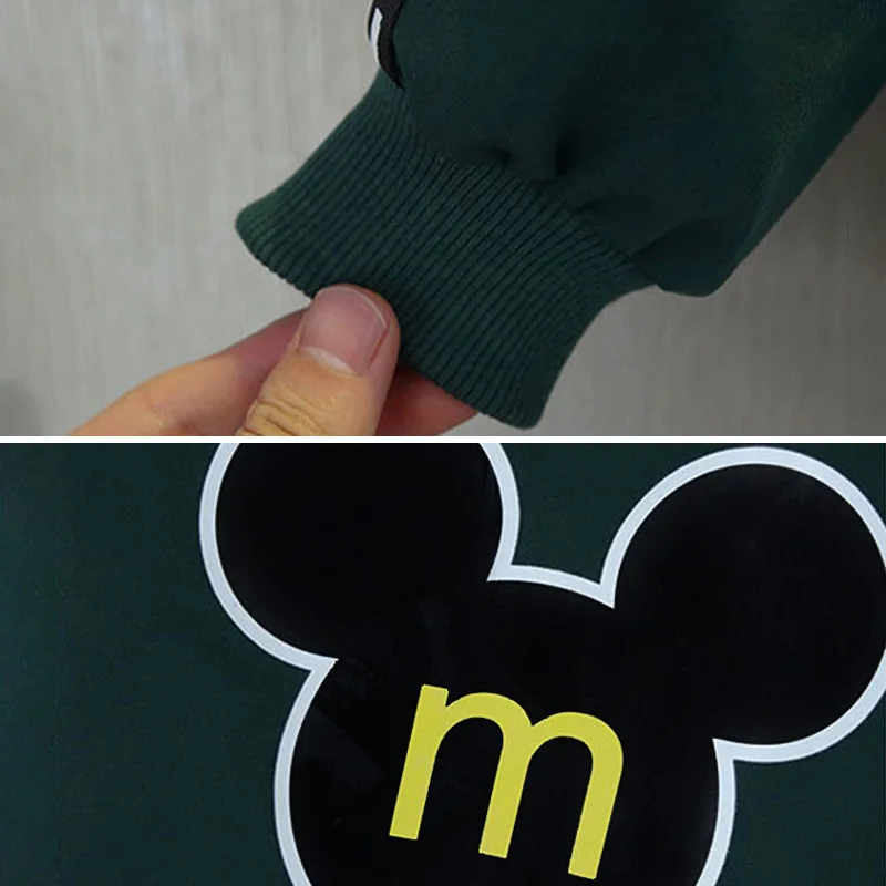 봄 가을 소년 소녀 후드 자켓 패션 솔리드 레터 프린트 겉옷 1-6 세 어린이용 윈드 브레이커 코트