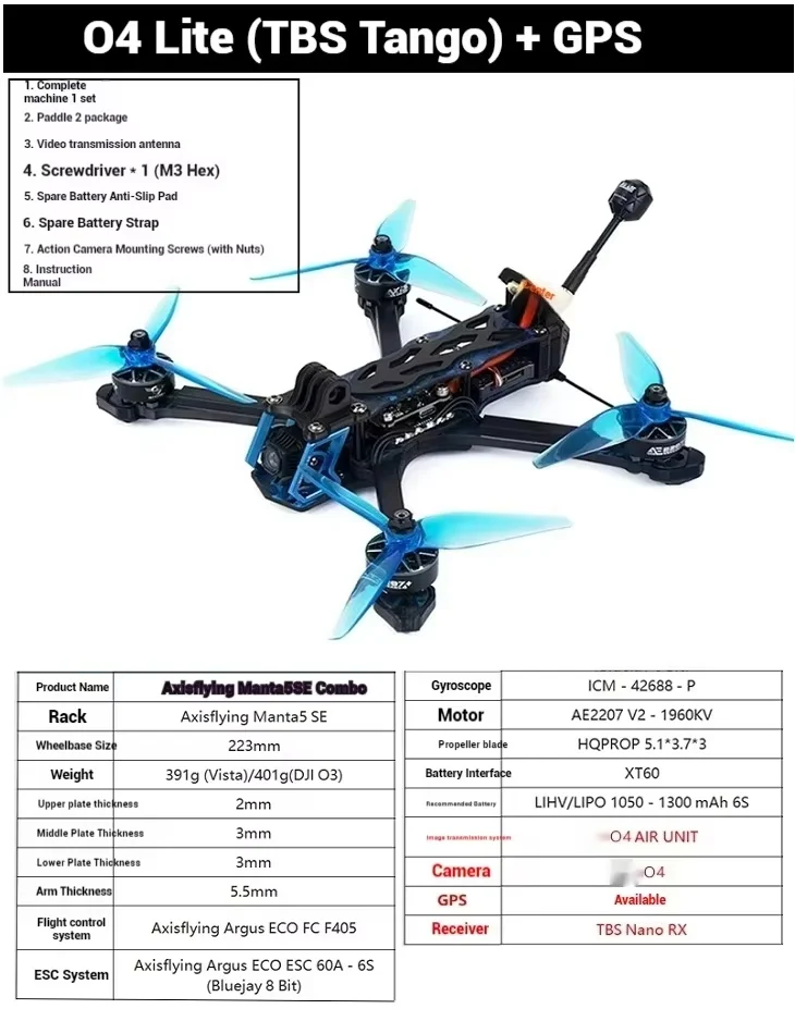 O4 lite TBS 915 GPS
