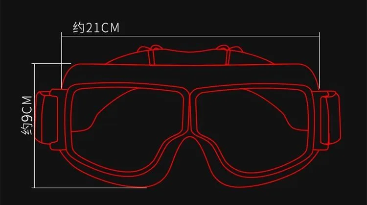 Motocross Brille 6,5 Doppelschicht Anti Fog Radfahren Brille Gafas Para Maske Motorrad Motorrad Helm Brille für Männer – Detail 2