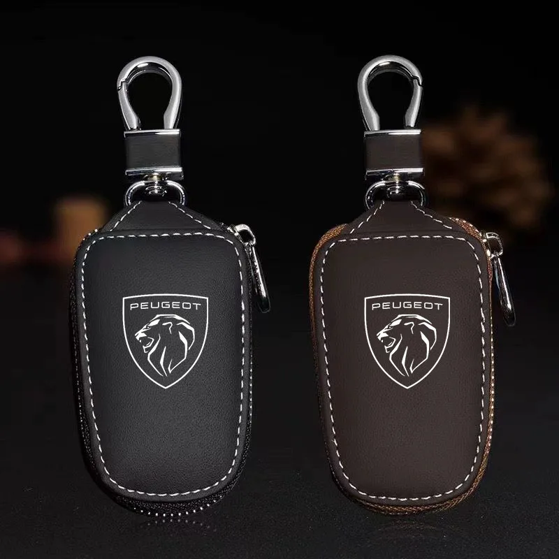

Car key pack leather remote control protective case for key case Peugeot GT 408 4008 308 3008 Rifter 5008 508 2008 208 301 RCZ
