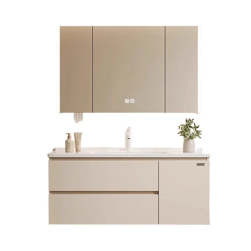 Style Bathroom Cabinets Wall-mounted Multifunction Smart Mirror Cabinets Simple Home Furniture Mueble Lavabo
