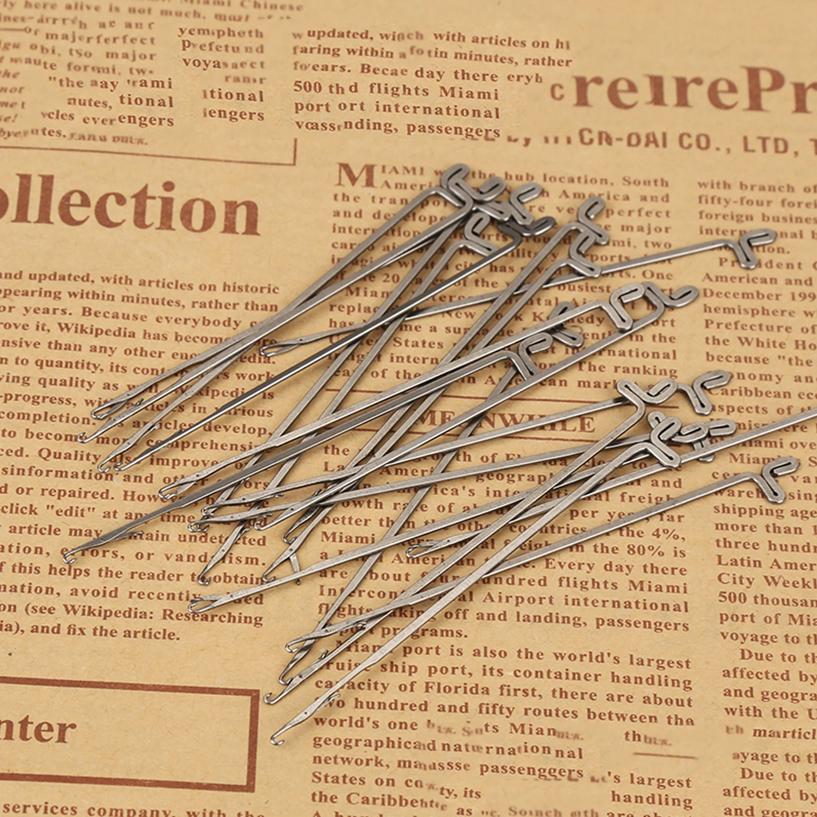 FishTrip Rigging Needle Reverse Latch Needle Fishing Assist Cord Ring Splicing Woolen UHMWPE Kevlar Line Accessories fishing line fishing tackle