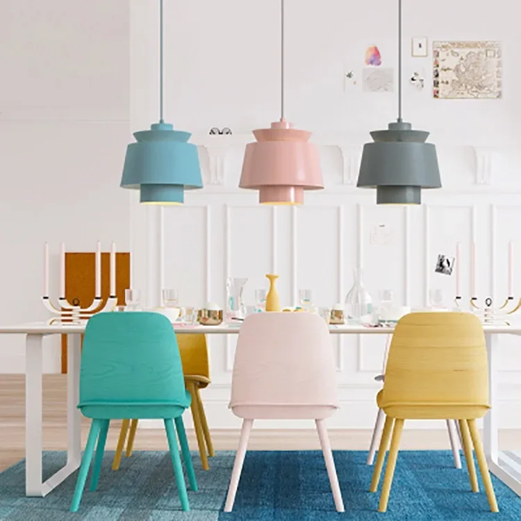 

Nordic Chandelier Restaurant Bar Cafe Office Macaron Simple Modern Chandelier