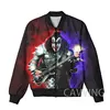 New Fashion Women/Men's  3D Print  KISS Rock Band   Zipper Bomber Jackets Men Overcoat Mens Coat Zip Up Jackets  K02 4