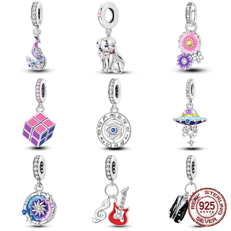 Charms Fit Pandora Original Bracelet 925 Sterling Silver Rubik's Cube Beads Devil's Eyes DIY Jewelry For Lover beads charms charm jewelry sterling silver jewelry charm bead sterling silver beads beads jewelry silver charm bead sterling silver beads charm