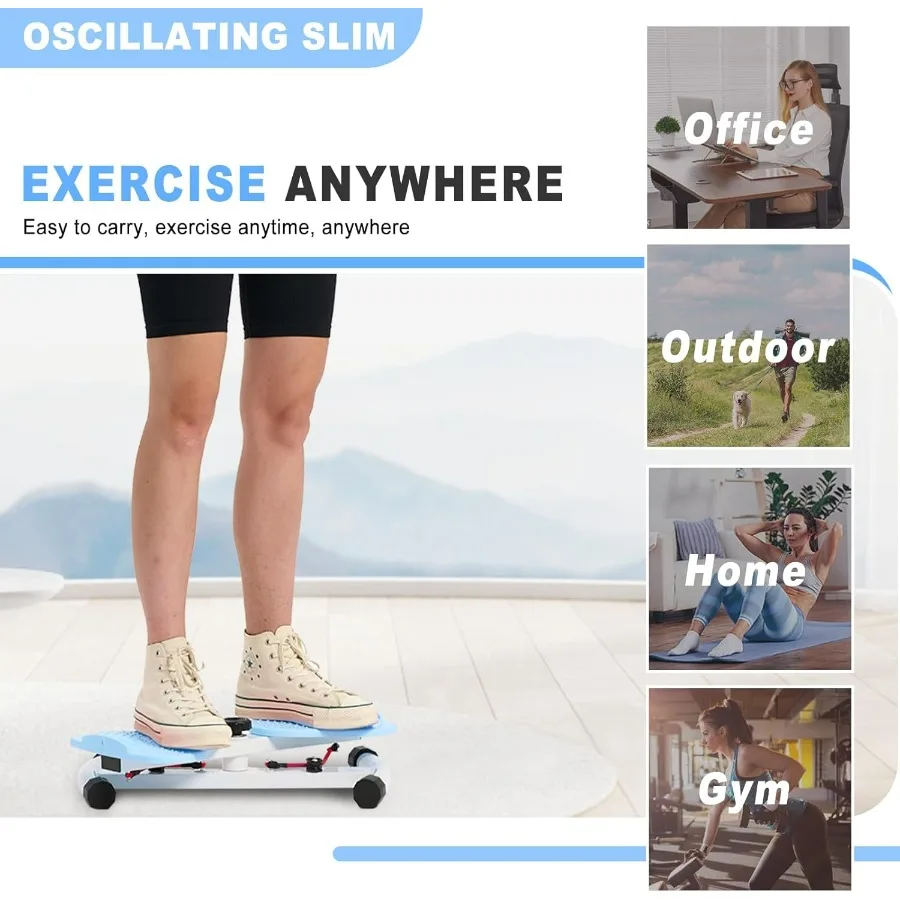 Waist Twister Ab Machine with 300 lbs Weight Capacity Anti-slip twist board Noiseless Home Gym Exercise Equipment for Women Men