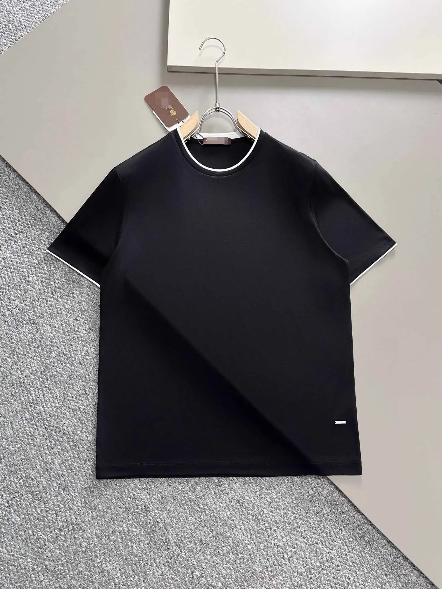 

BILLIONAIRE SIJITONGDA Shirt silk men 2024 summer new short sleeve breathable thin embroidery quality big size M-3XL
