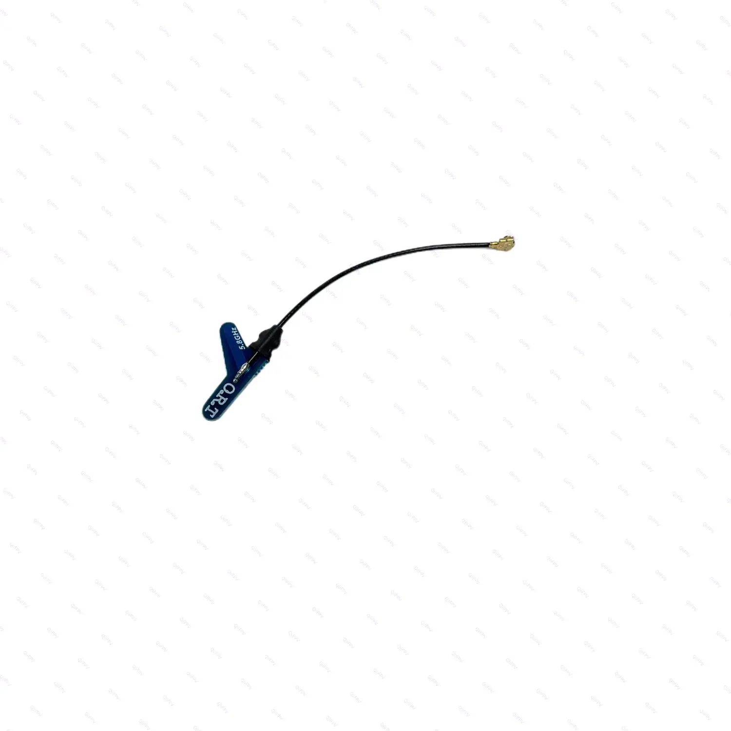 Antenne FPV Micro Vee 5.8GHz U.FL montée sur micro drone, prête pour le vol FPV.