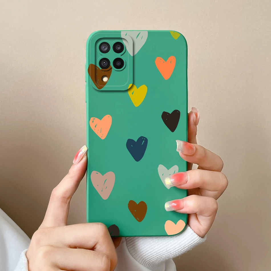 thumbnail image 1 of Funda de silicona líquida para teléfono móvil Samsung, cubierta trasera de protección de cámara para Galaxy A12, M12, F12, 1 of 5