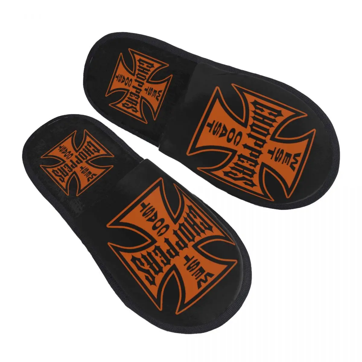 

Custom Print Women West Coast Iron Cross Choppers House Slippers Cozy Warm Memory Foam Fluffy Slipper Indoor Outdoor Shoes