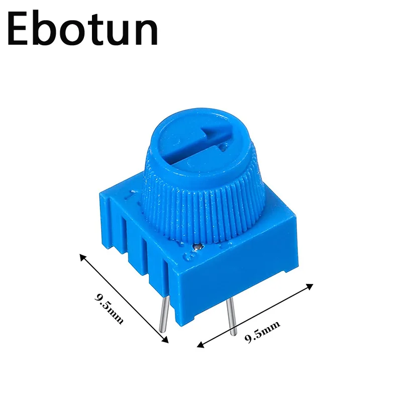 10PCS/LOT 3386P Resistor 1K 2K 5K 10K 20K 50K 102 202 502 103 203 503 ohm 3386 Trim Pot Trimmer Potentiometer with Knob multiturn potentiometer linear potentiometer rotary potentiometer potentiometer kit trimmer potentiometer adjustable resistor potentiometer knobs