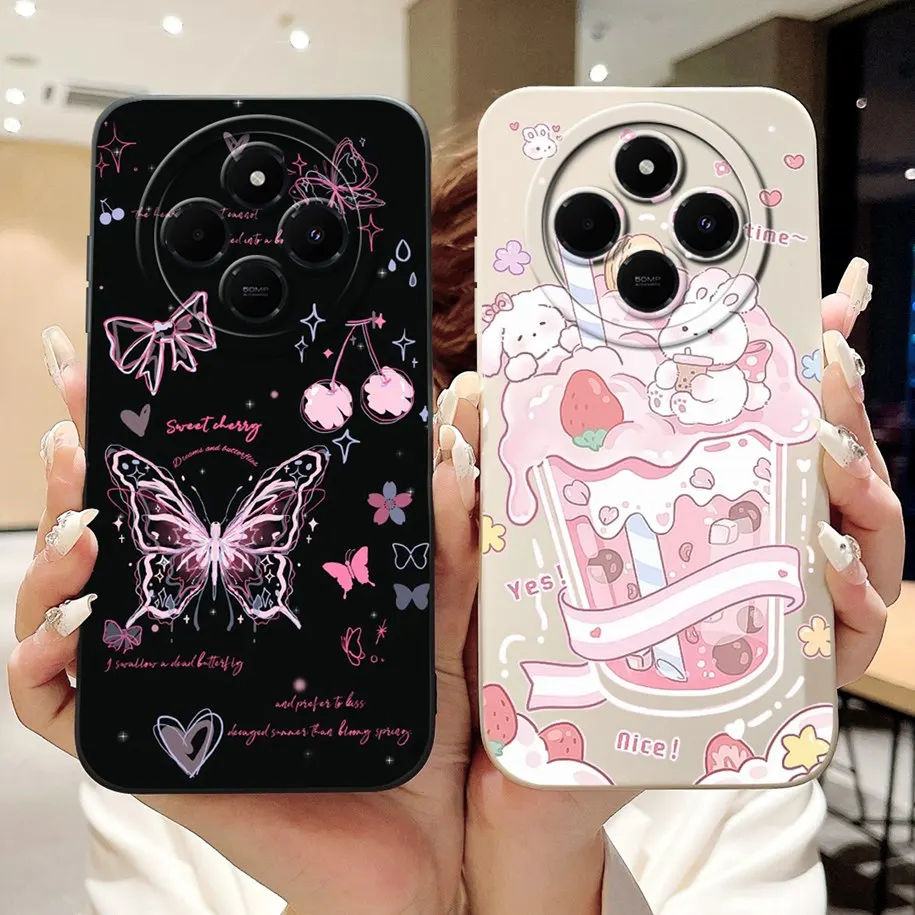 Cute Panda Rabbit Cartoon Soft Matte Silicone Back Cover Case